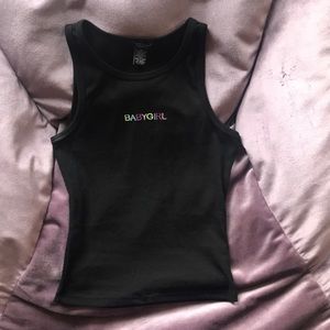 Rue21 embroidered ribbed tank!